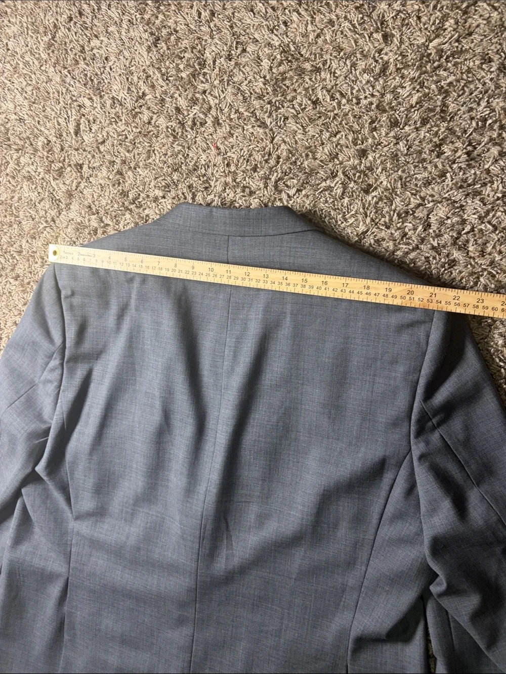 Lauren Ralph Lauren Men’s Blazer 50R Gray 100% Wool Natural Stretch 2 Button